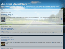 Tablet Screenshot of chroniclingelizabethtown.com